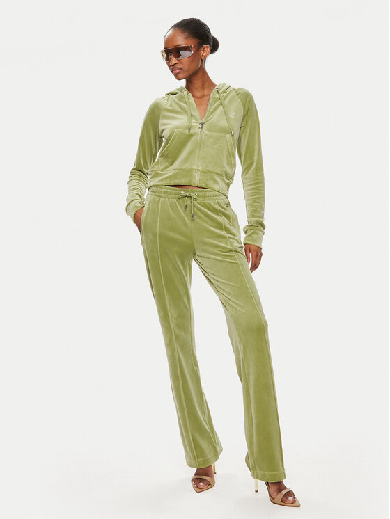 Juicy Couture Juicy Couture Mikina Madison JCWA122001 Zelená Slim Fit