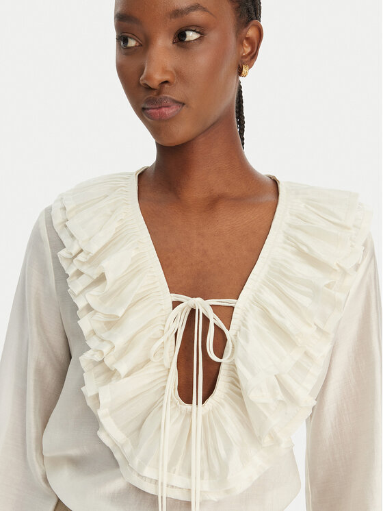 Eleh Eleh Bluse SS260116 Weiß Regular Fit