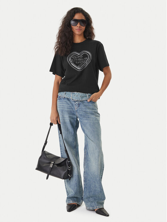 HUGO HUGO T-Shirt Vintage 50560770 Czarny Regular Fit
