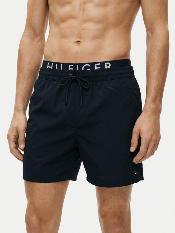 Tommy Hilfiger Tommy Hilfiger Plavecké šortky UM0UM03749 Tmavomodrá Regular Fit