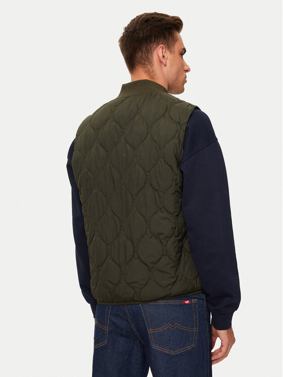 Jack&Jones Jack&Jones Prsluk Koda 12258386 Zelena Regular Fit