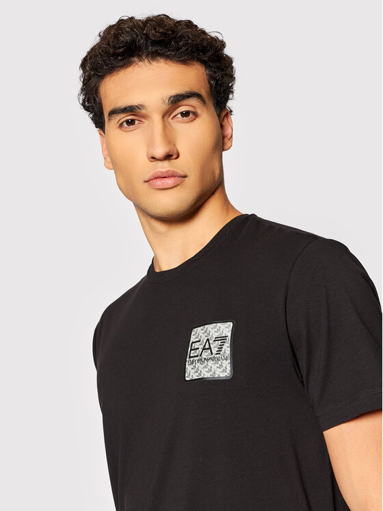 T-shirt 6KPT52 PJ03Z 1200 Nero Regular Fit