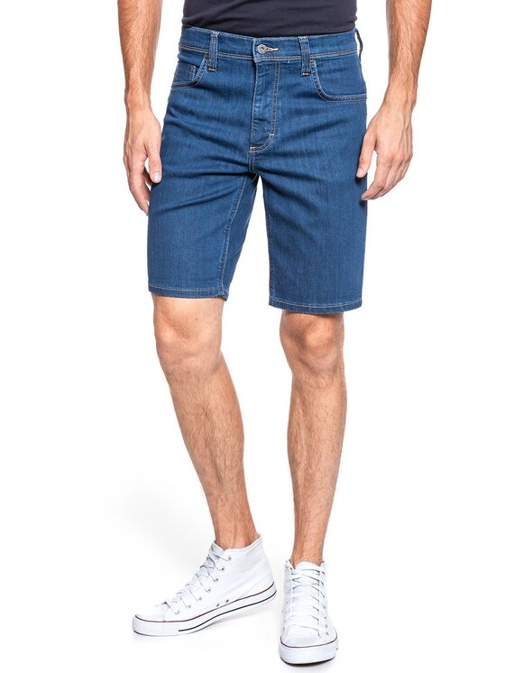Mustang Mustang Szorty jeansowe WASHINGTON SHORTS Niebieski Slim Fit