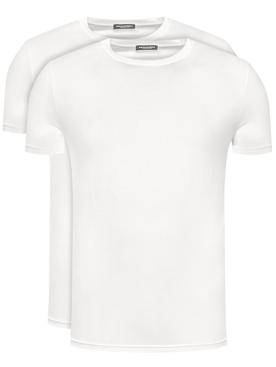 Set di 2 T-shirt DCX200030 Bianco Regular Fit
