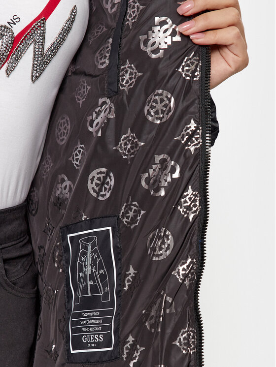 Guess Guess Daunenjacke W3BL21 WG0V0 Schwarz Regular Fit