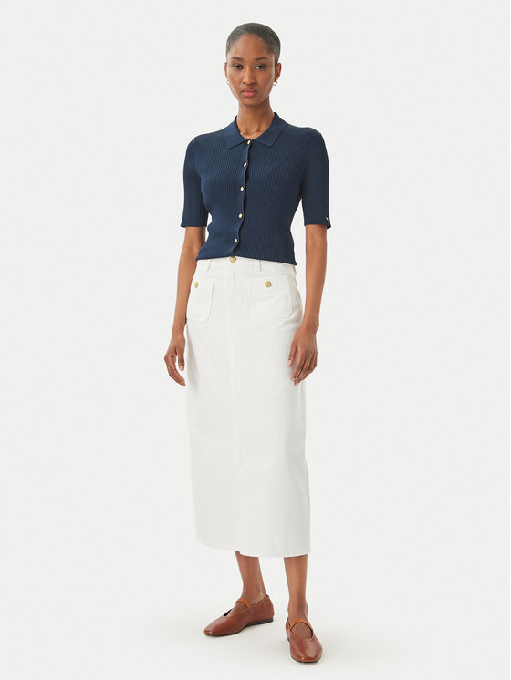 Tommy Hilfiger Tommy Hilfiger Kardigan WW0WW48482 Tamnoplava Slim Fit