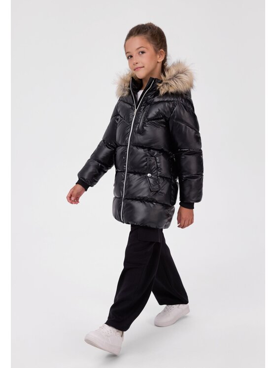 minoti minoti Kurtka zimowa 32COAT170B Czarny Regular Fit