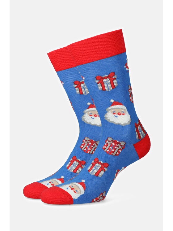 Skarpety długie Lancerto, Niebieskie, Prezenty