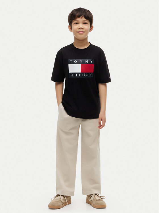 Tommy Hilfiger Tommy Hilfiger T-Shirt Heritage KB0KB10340 Černá Regular Fit