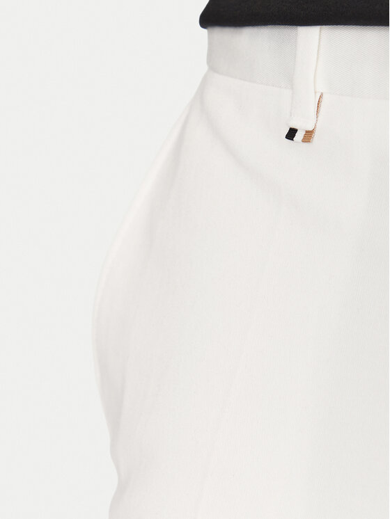 BOSS BOSS Společenské kalhoty C-Genius 50539970 Bílá Slim Fit