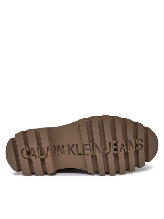 Calvin Klein Jeans Calvin Klein Jeans Śniegowce Flatform Chelsea Boot Padded YW0YW01558 Beżowy