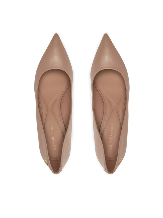 Tommy Hilfiger Tommy Hilfiger Aukštakulniai Essential Pointed Pump FW0FW07533 Smėlio