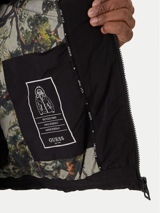 Guess Guess Зимова куртка M5BL2A W2202 Чорний Regular Fit