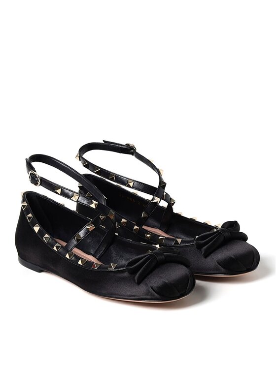 Valentino Garavani Valentino Garavani Baleriny 5W2S0HB6 Czarny