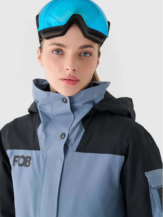 4F 4F Snowboardová bunda 4FWAW24TTJAF586-32S Tmavomodrá Regular Fit