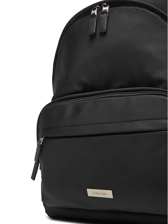 Calvin Klein Calvin Klein Kuprinės Sleek Round Backpack LV04D3143G Juoda