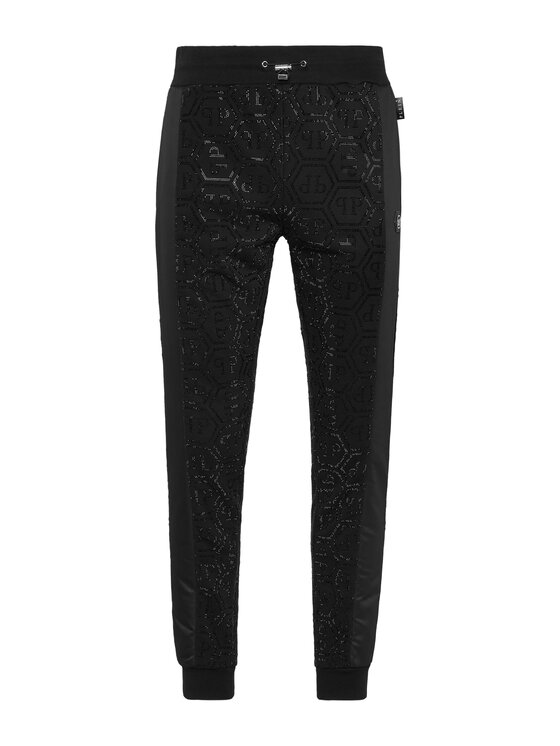 PHILIPP PLEIN PHILIPP PLEIN Spodnie dresowe 23125 Czarny Jogger Fit