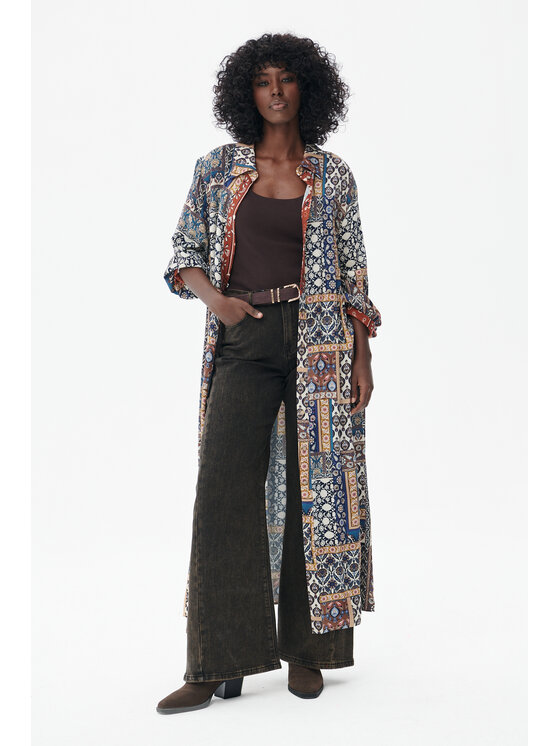 blue shadow blue shadow Sukienka codzienna Evelin Granatowy Regular Fit