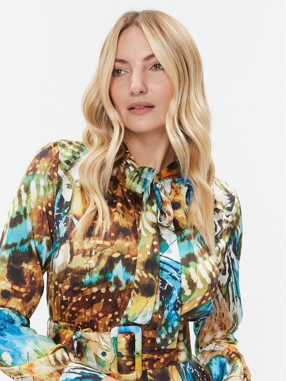 Marciano Guess Marciano Guess Рокля тип риза Dianne 3BGK23 7099Z Цветен Regular Fit