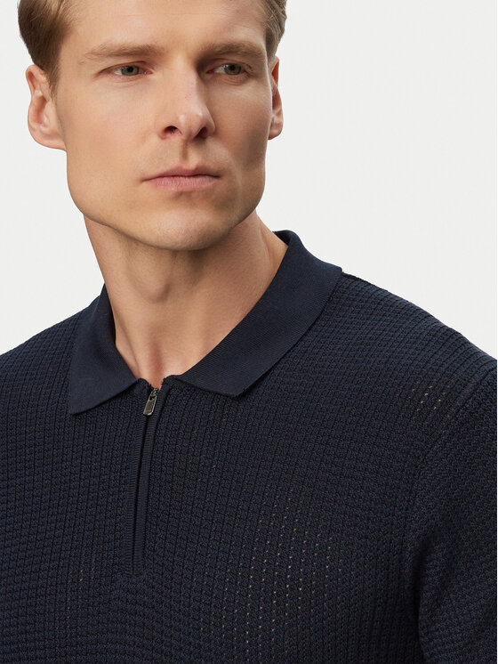 JOOP! JOOP! Polokošeľa Vascor 30101508 Tmavomodrá Regular Fit
