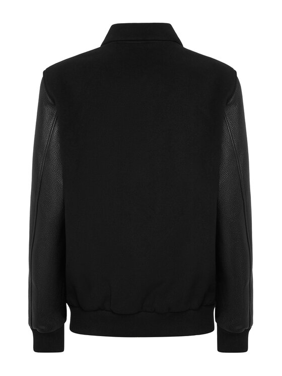 PHILIPP PLEIN PHILIPP PLEIN Vatovaná bunda 25609 Černá Regular Fit