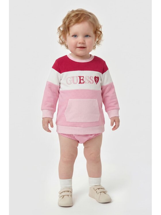 Guess Kids Guess Kids Sukienka codzienna 183706 Różowy Classic Fit