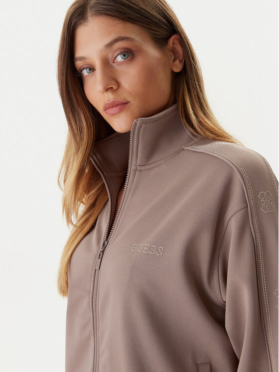 Guess Guess Mikina V5BQ15 KCX22 Béžová Regular Fit