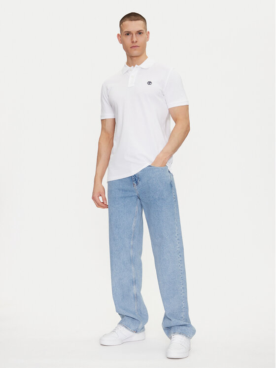Timberland Timberland Polokošeľa TB0A6VDP Biela Regular Fit