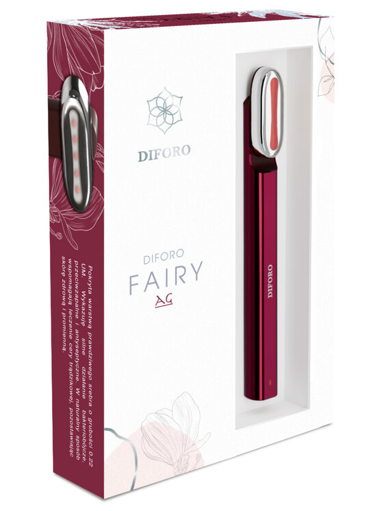 Diforo Diforo Diforo Fairy pokryty prawdziwym srebrem Masażer