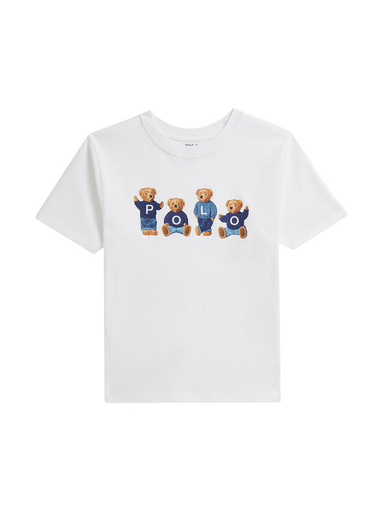 Polo Ralph Lauren Polo Ralph Lauren T-Shirt 313A11851001 Bílá Regular Fit