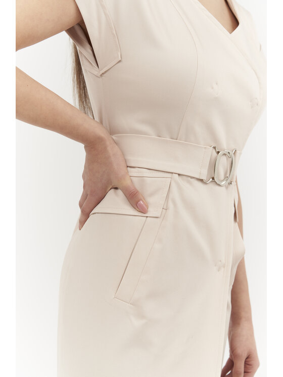Ciepielewska Ciepielewska Sukienka codzienna CINDY Różowy Flattering Fit