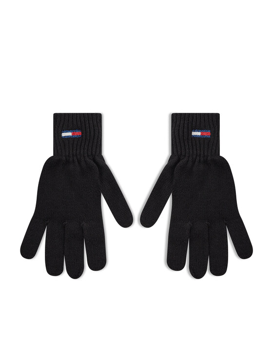 Tommy Jeans Дамски ръкавици Tjw Ess Flag Glove AW0AW10704 Черен