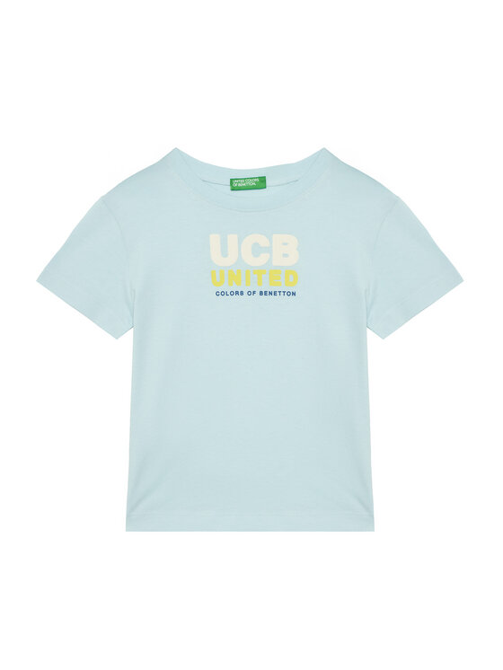 United Colors Of Benetton T-Shirt 3I1XG10JO Niebieski Regular Fit