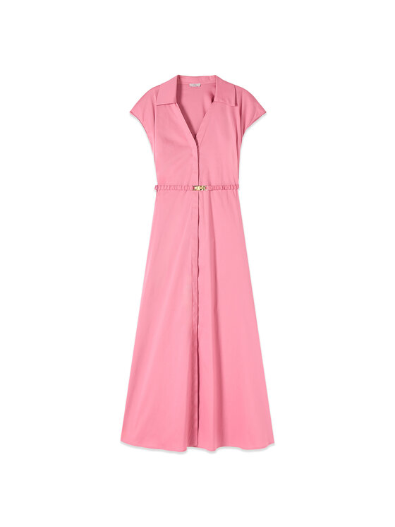 Oltre Oltre Vestito da giorno 7082R005123N006 Rosa Flare Fit