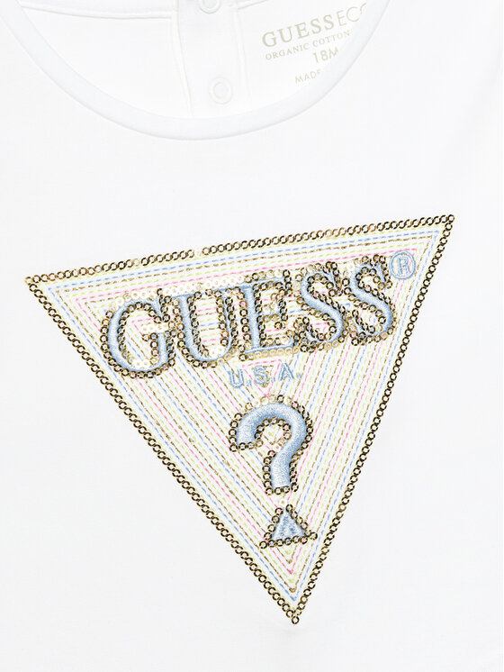 Guess Guess T-särk K5GI12 K6YW4 Valge Boxy Fit