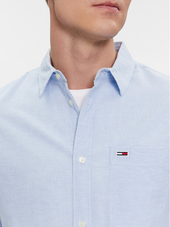 Tommy Jeans Tommy Jeans Koszula DM0DM18962 Niebieski Regular Fit
