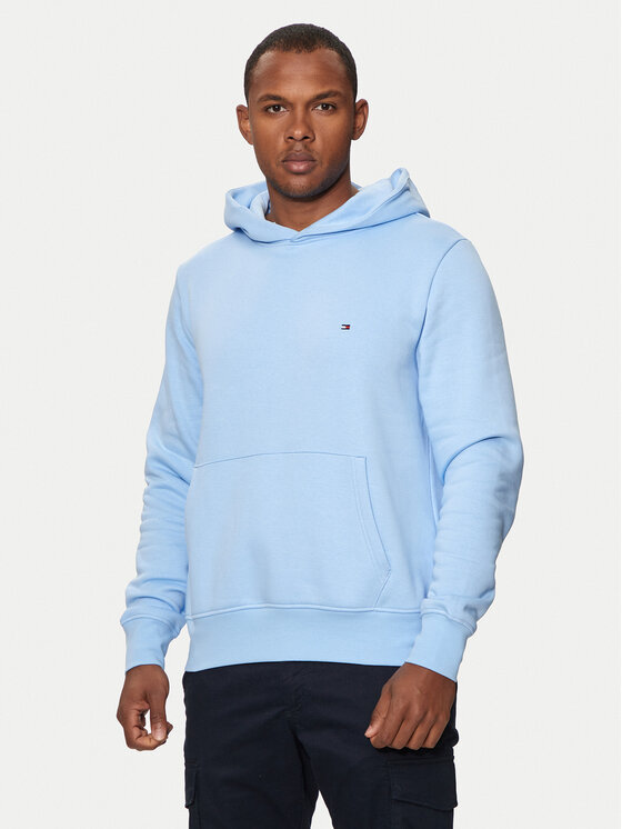 Felpa azzurra tommy hilfiger best sale