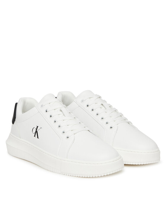 Calvin Klein Jeans Calvin Klein Jeans Sneakersy Chunky Cupsole Ru Patch Lth YM0YM01296 Biały