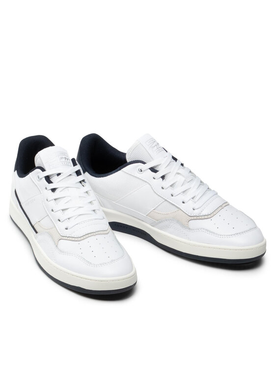 Tommy Hilfiger Tommy Hilfiger Sneakersy Retro Court Mix Cupsole FM0FM04006 Biały