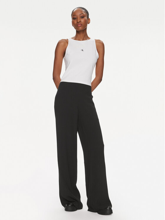 Calvin Klein Jeans Calvin Klein Jeans Top Archival J20J223107 Biały Slim Fit