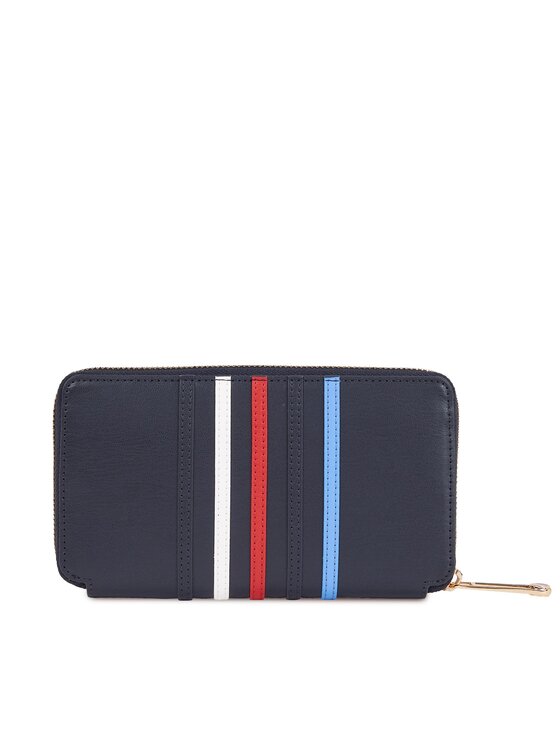 Tommy Hilfiger Tommy Hilfiger Великий жіночий гаманець Iconic Tommy Large Za Corp AW0AW16165 Cиній