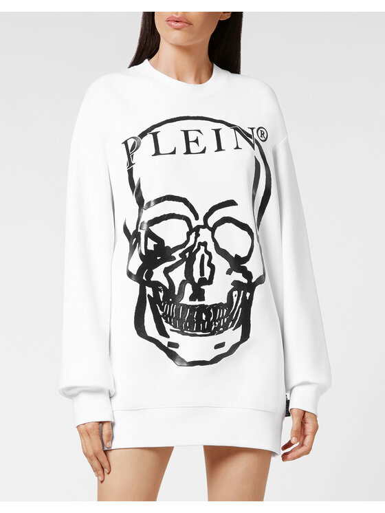 PHILIPP PLEIN PHILIPP PLEIN Bluza 239 Biały Regular Fit