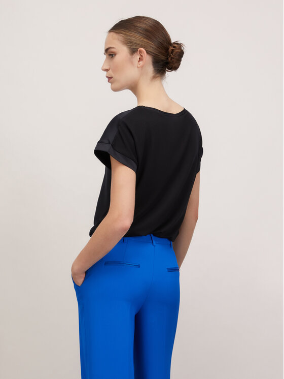 Motivi Motivi T-shirt G063W503187N033 Nero Regular Fit