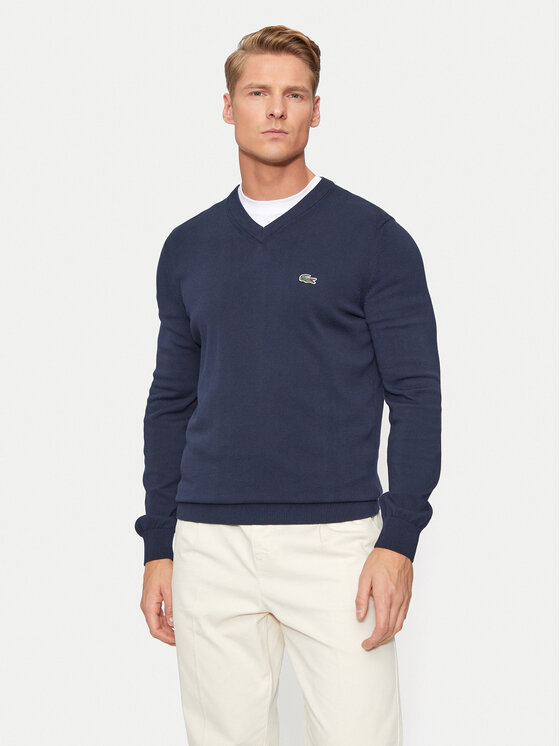 Lacoste Lacoste Džemper AH1951 Tamnoplava Regular Fit