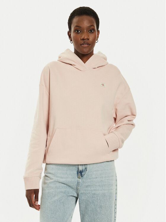 Calvin Klein Jeans Mikina J20J224173 Ružová Relaxed Fit