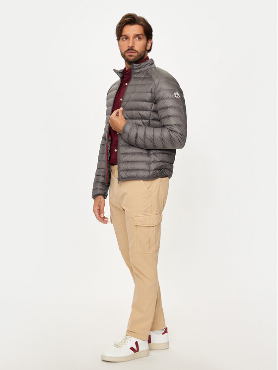 Jott Jott Pehelykabát Mat P000MDOW02 Szürke Slim Fit