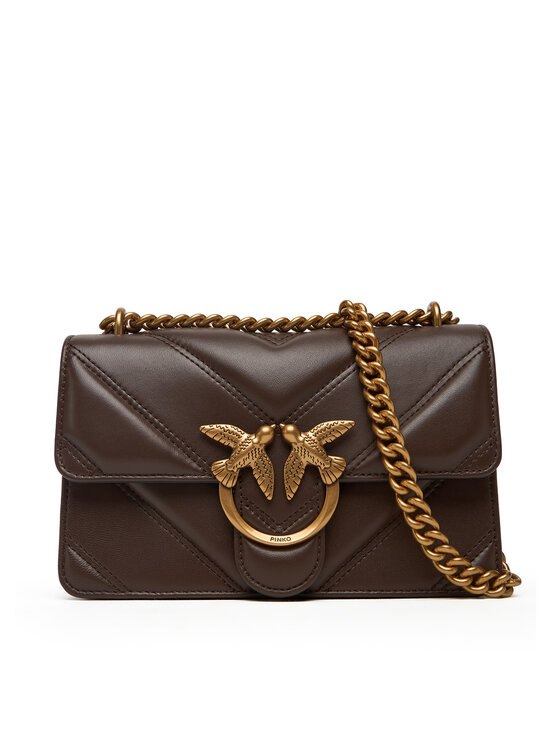 PINKO PINKO Handtasche Love One Mini Light Dc Al 25-26 PLTT 104550 A2OS Braun