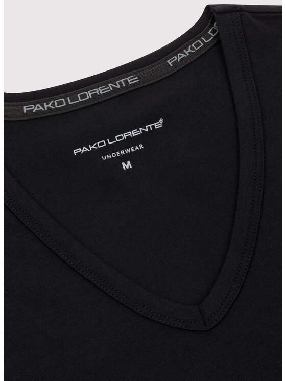 Pako Lorente Pako Lorente Komplet t-shirtów U000B-TT-002 Czarny Slim Fit