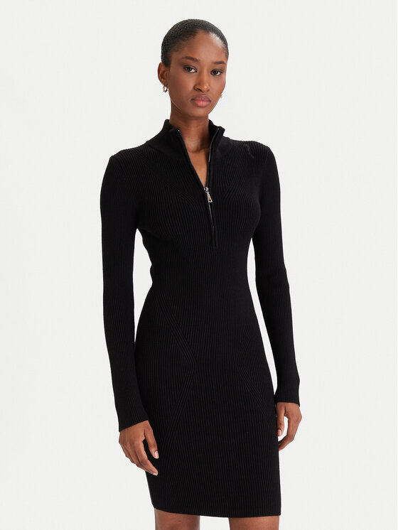 Guess Guess Повсякденна сукня W5BK45 Z0572 Чорний Slim Fit
