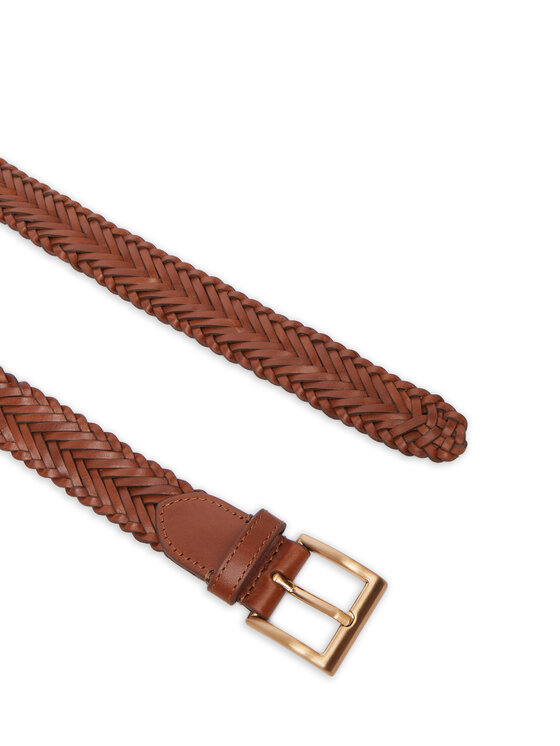 Tommy Hilfiger Tommy Hilfiger Колан Th Soho Braid AM0AM14776 Кафяв